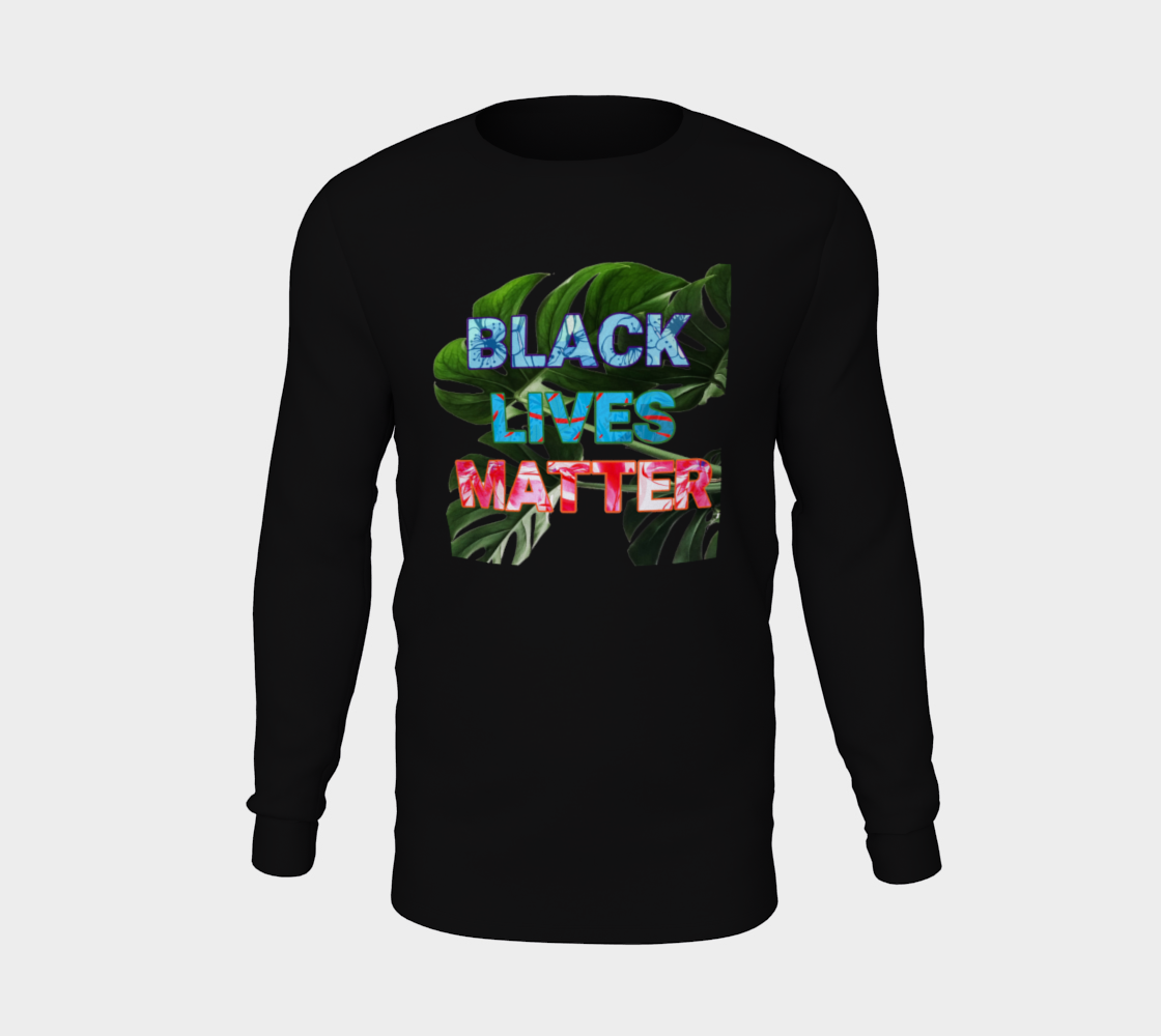 BLM Tropical Black Long Sleeve Tee preview #5