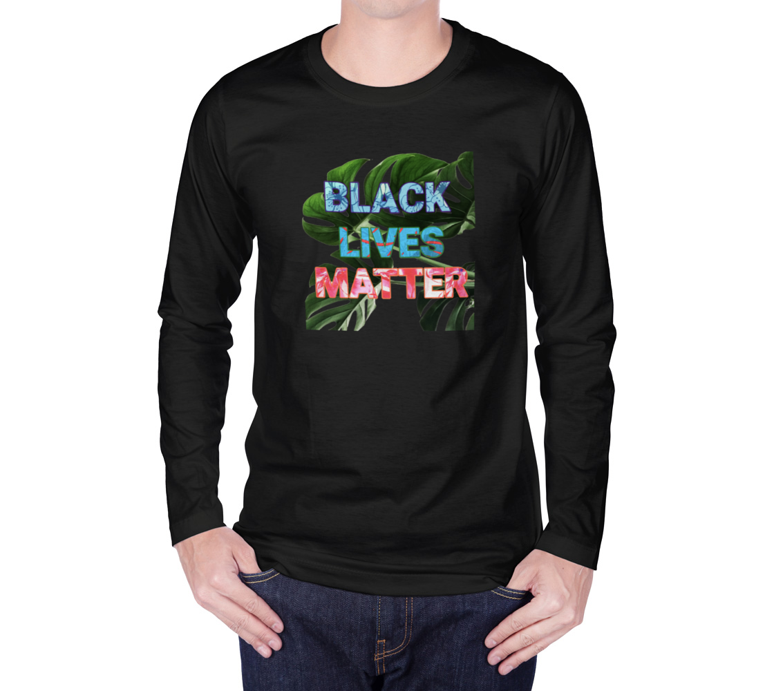 BLM Tropical Black Long Sleeve Tee preview