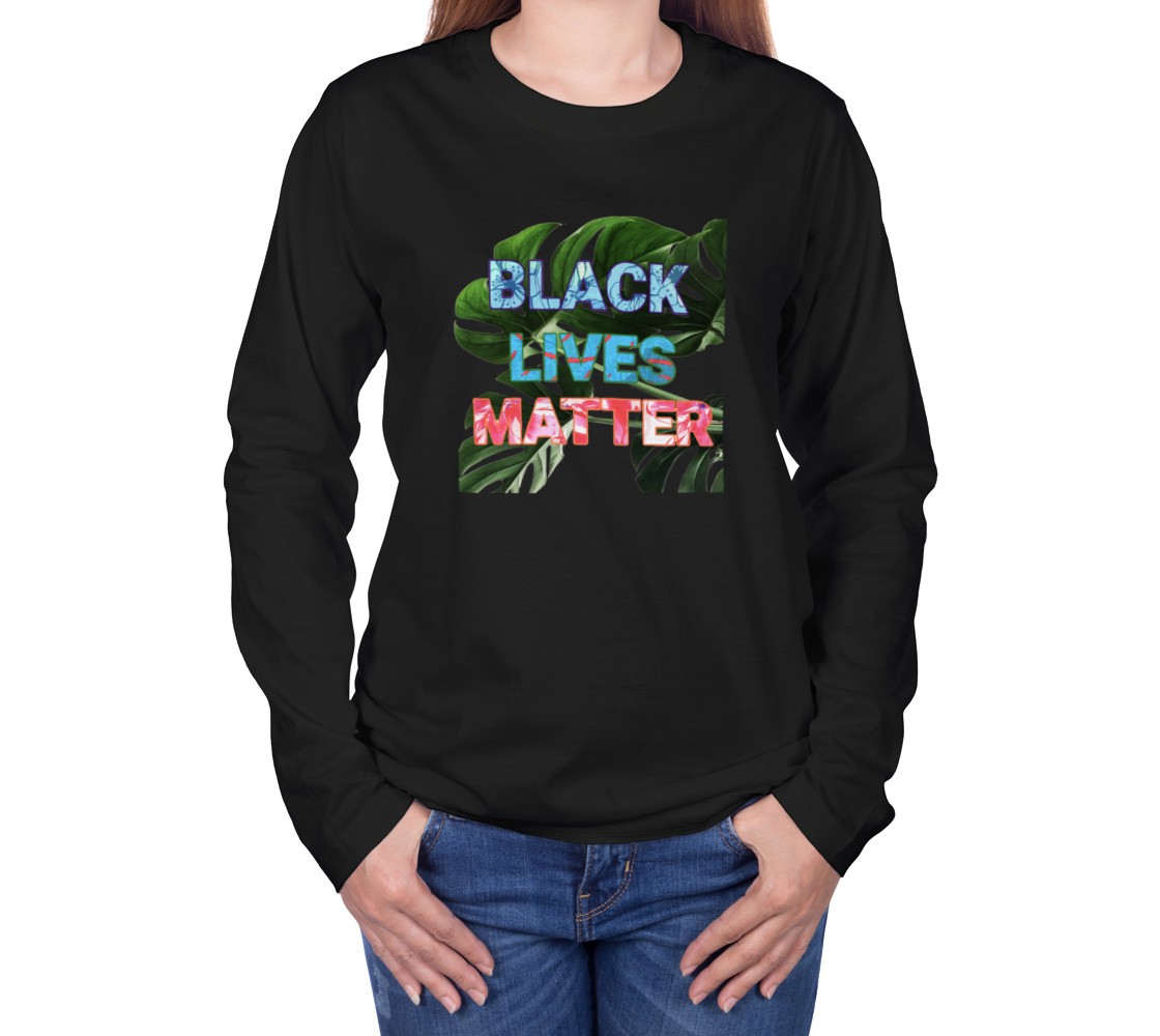 BLM Tropical Black Long Sleeve Tee preview #3