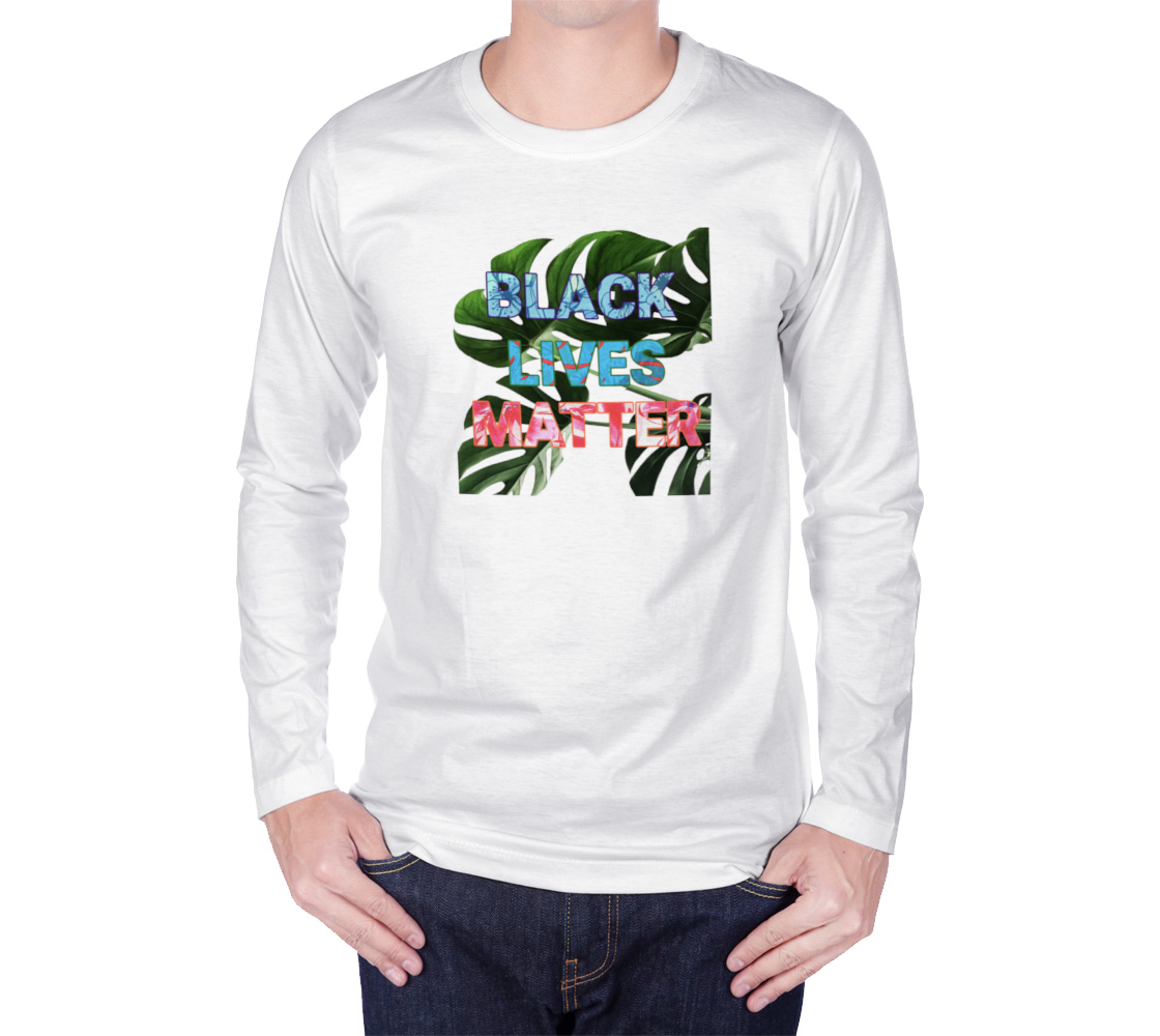 BLM Tropical White Long Sleeve Tee preview