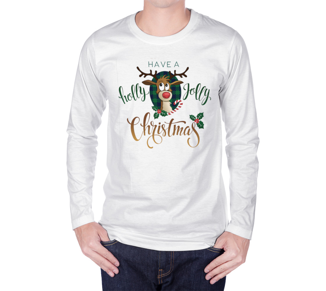 Holly Jolly Christmas Long Sleeve Shirt preview