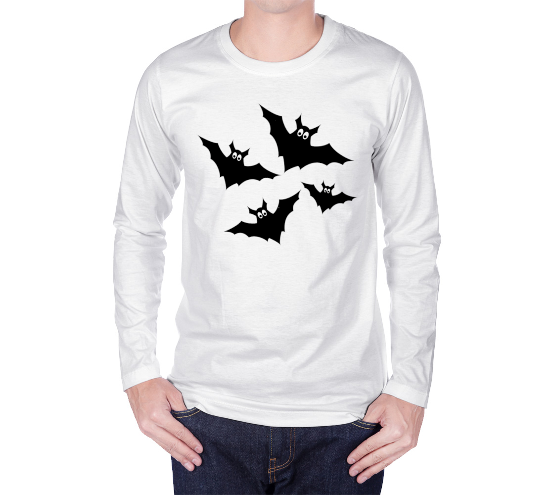 Cool black Flying bats Halloween pattern preview