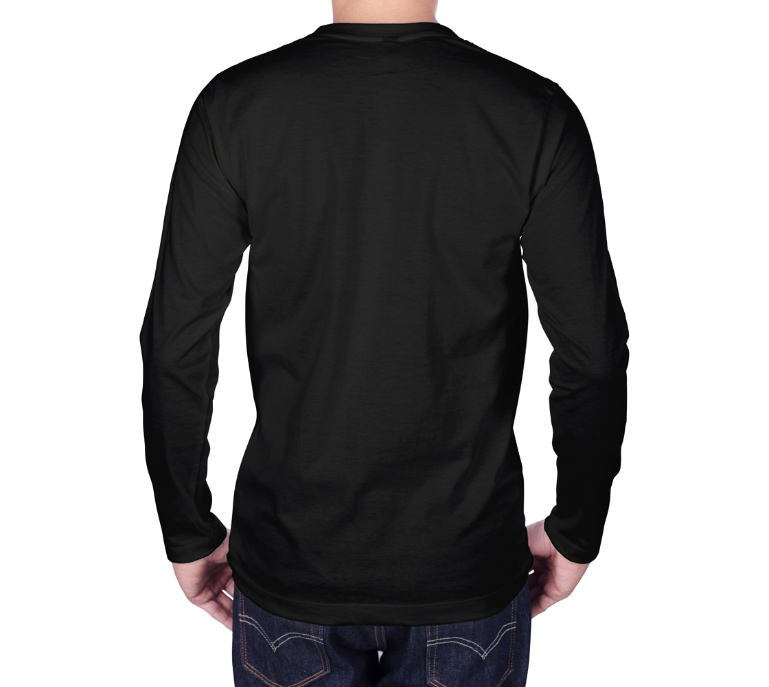 Mid Century Shapes long sleeve tee Black preview #2
