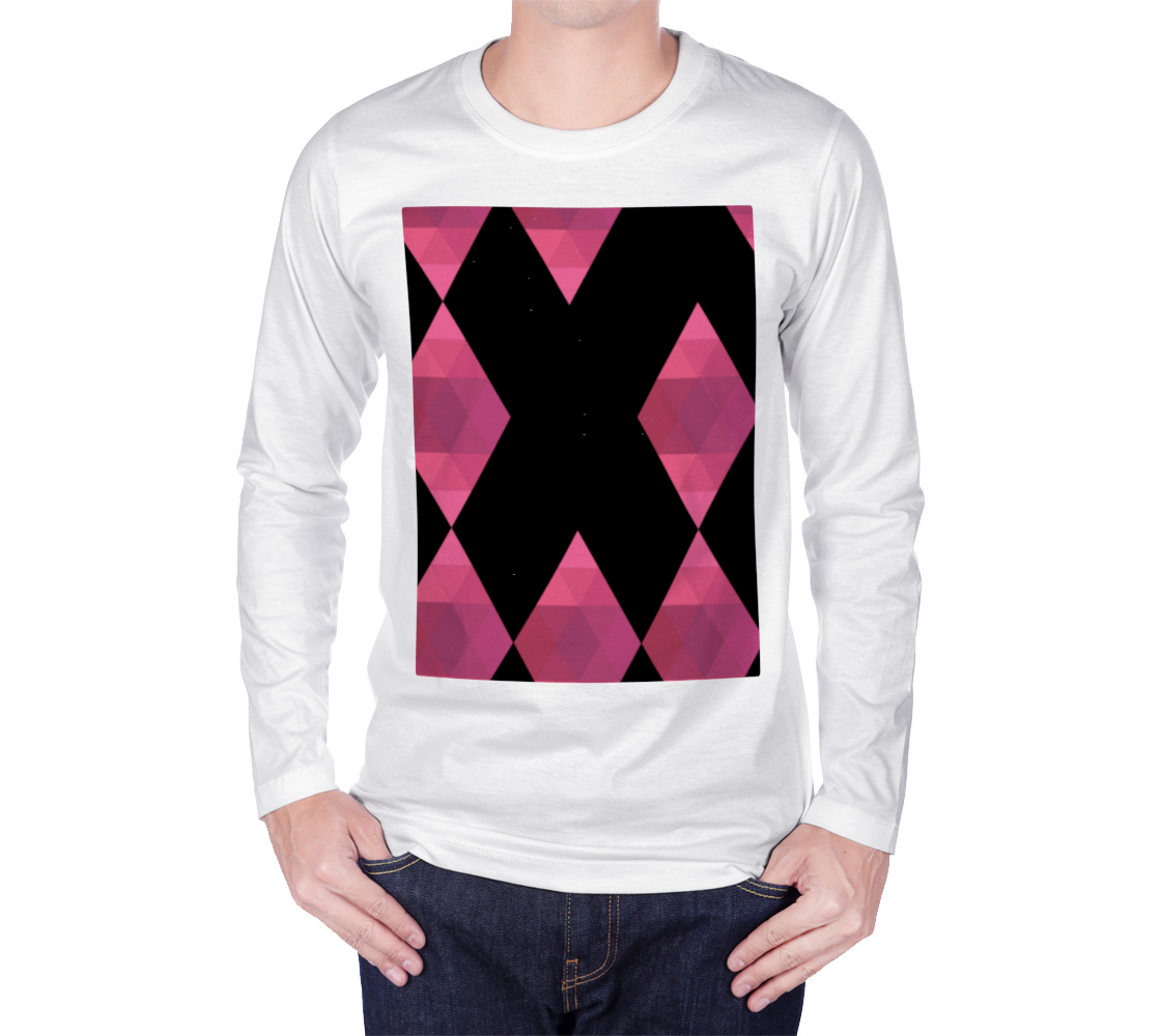Classic Pink Diamond Long Sleeve T Shirt preview