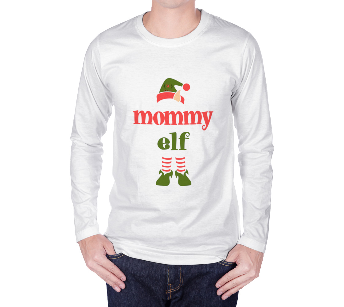 Mommy Elf-Long Sleeve T preview