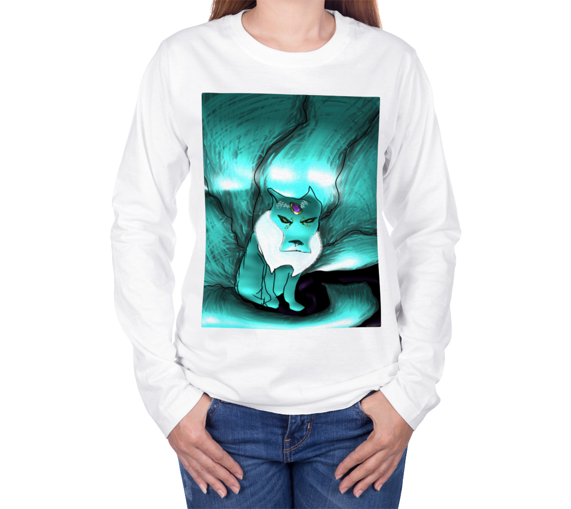 Kitsune in the Dark, Long Sleeve T-Shirt preview #3