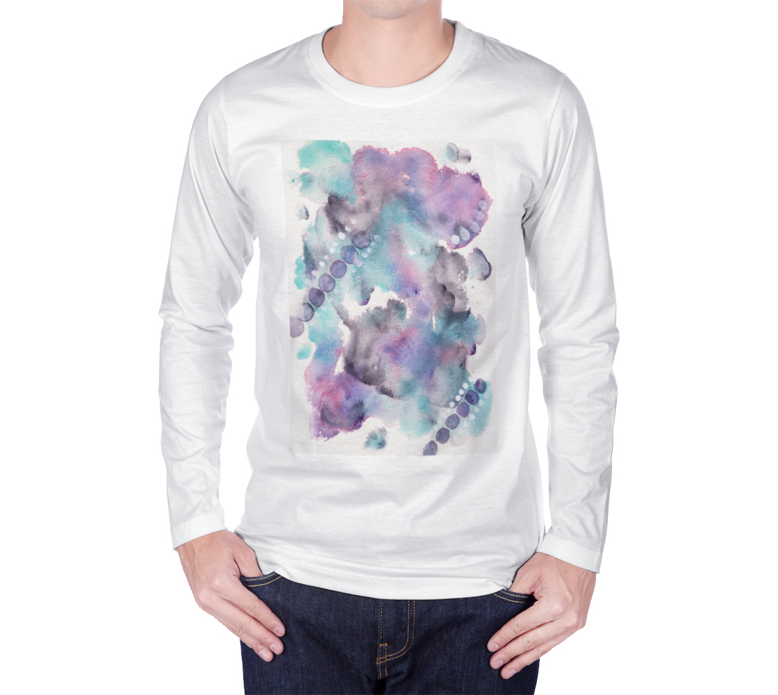 Moonglow Watercolor Long Sleeve T Shirt preview