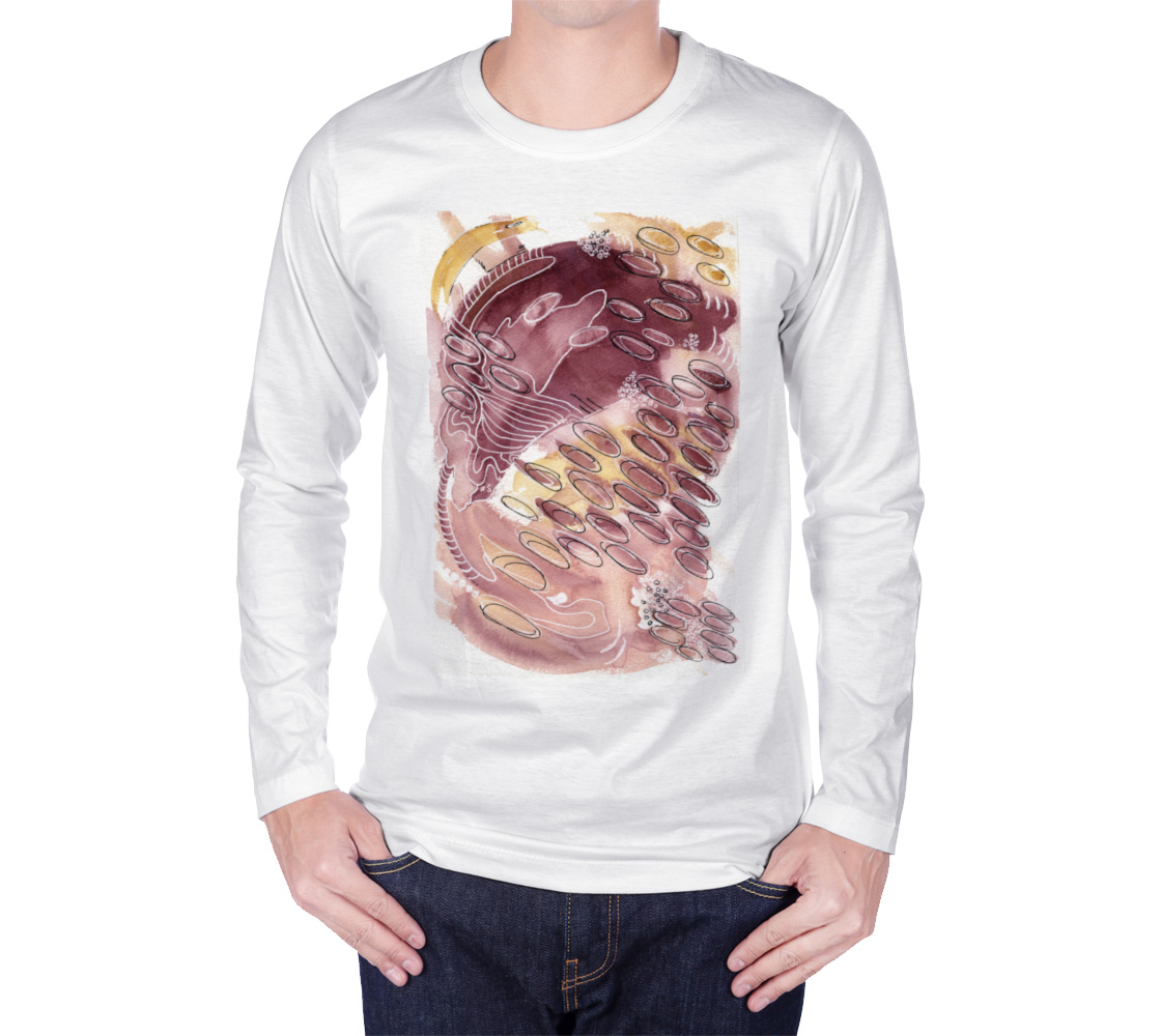 Abstract Aquatic Animal I Long Sleeve T shirt  preview