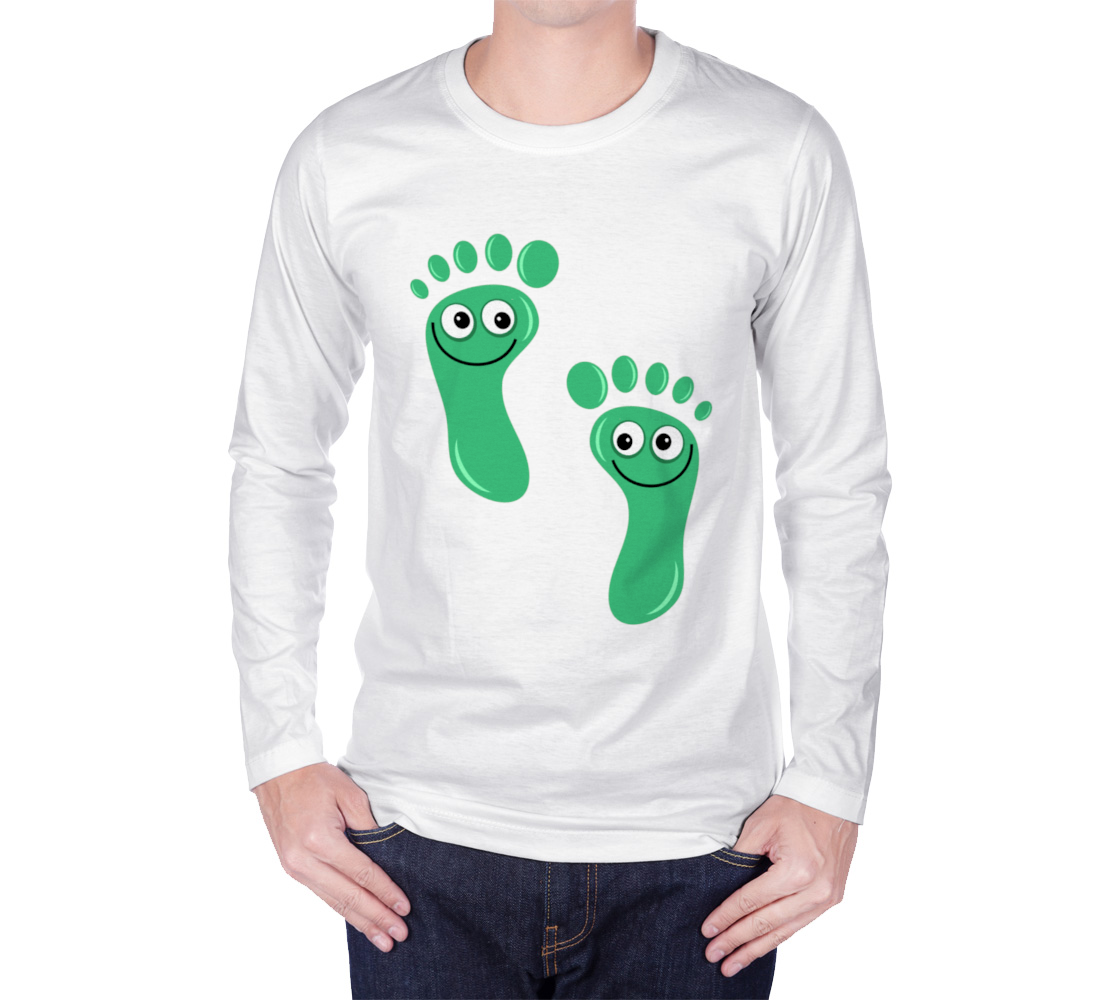 Happy Green Feet Cartoon preview