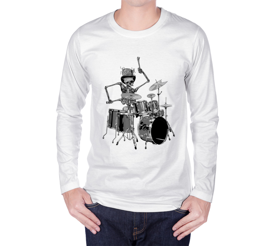 Skeleton Drum Kit Hat Music Band 3D preview
