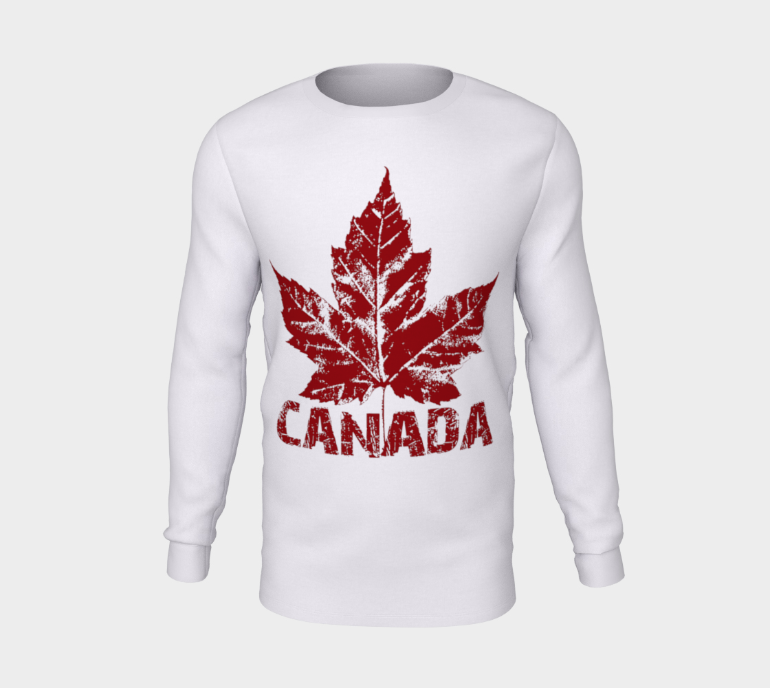 Cool Retro Canada Shirts - Long Sleeve Miniature #6