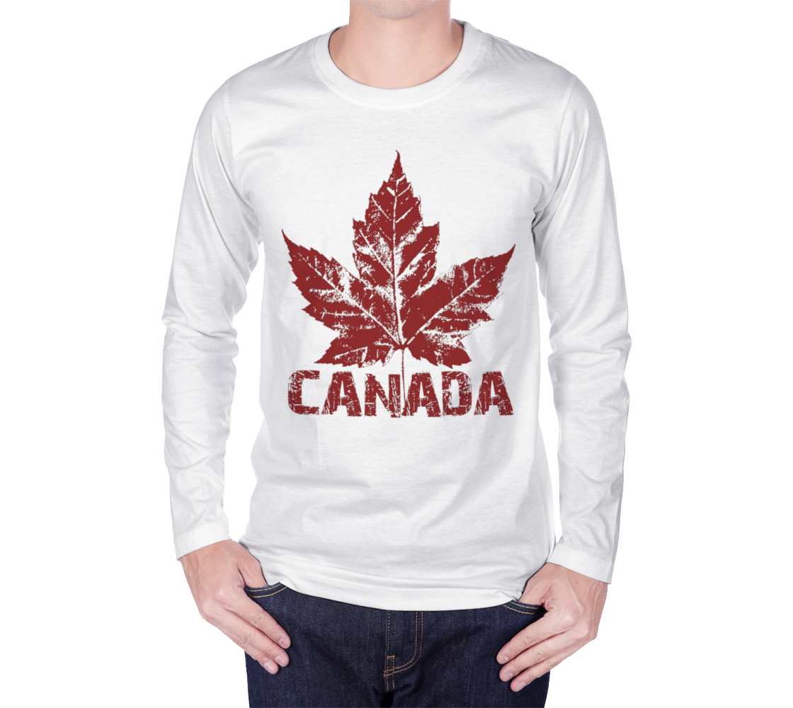 Cool Retro Canada Shirts - Long Sleeve Miniature #2