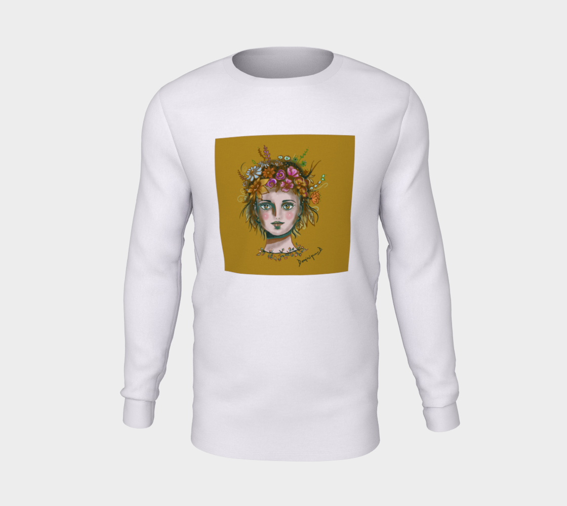 T-shirt manches longues, Femme fleur d’octobre preview #5