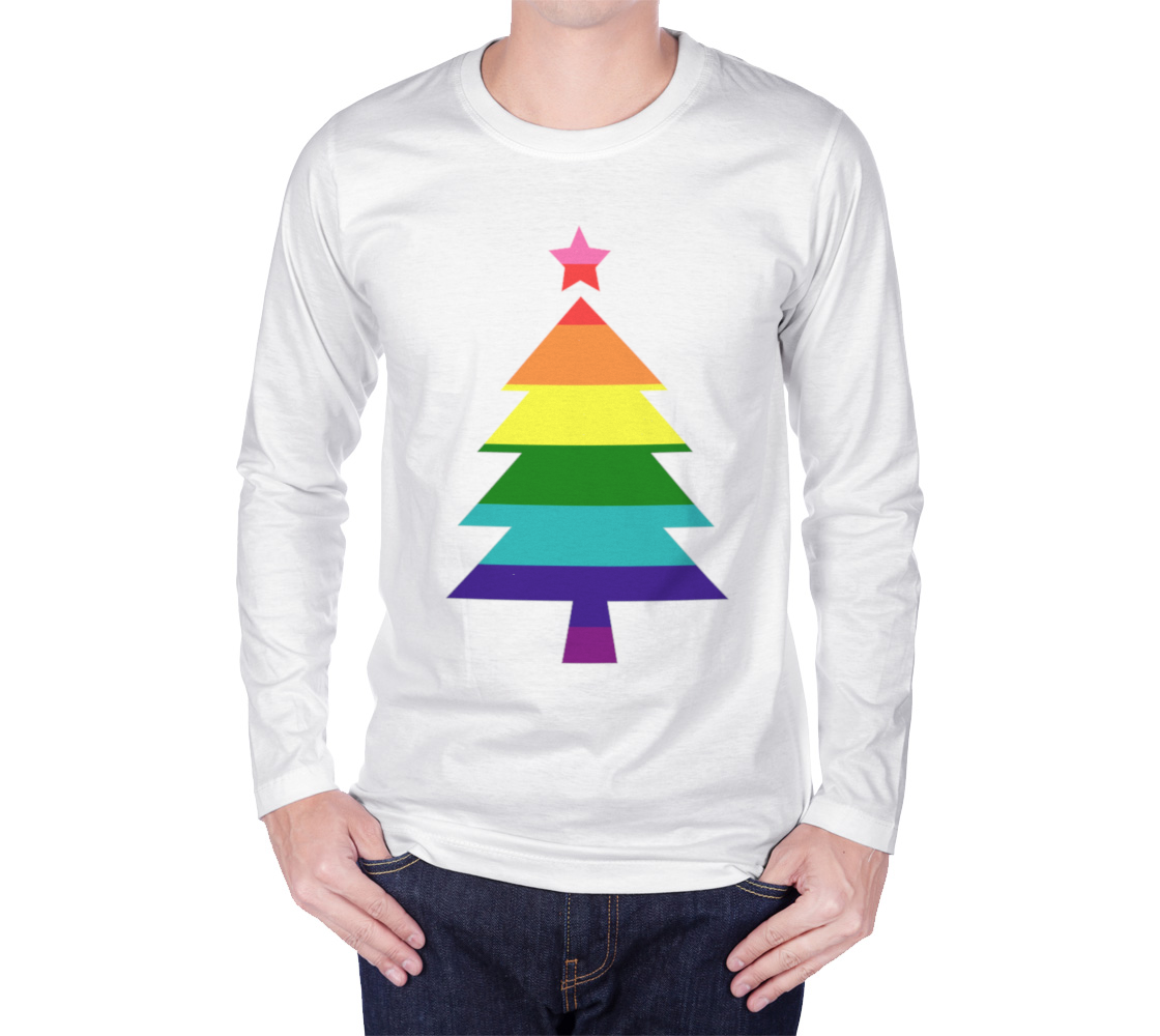Colorful Pride Rainbow Christmas Tree preview #1