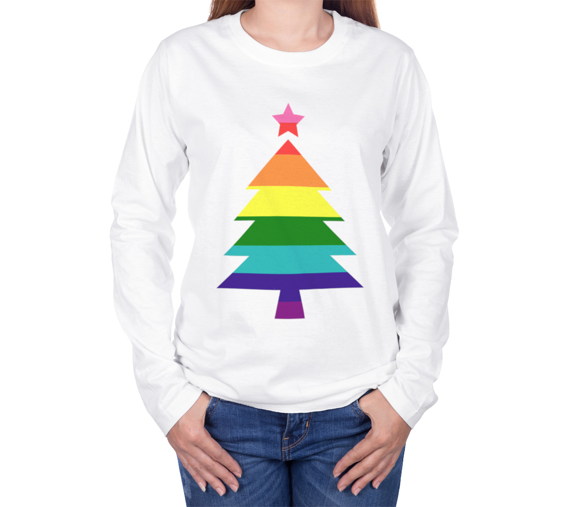 Colorful Pride Rainbow Christmas Tree preview #3