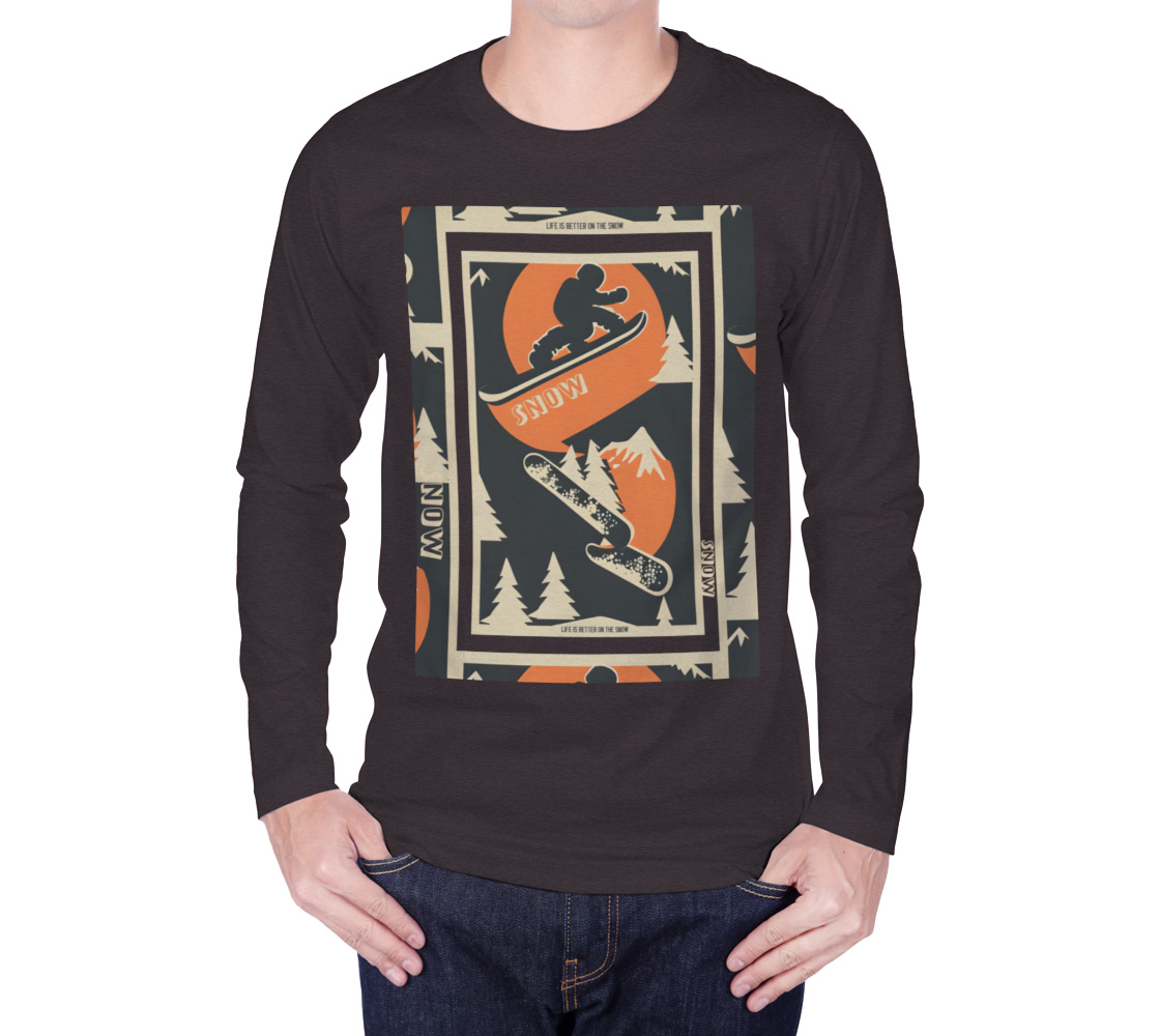 snowboarding long sleeve shirt preview