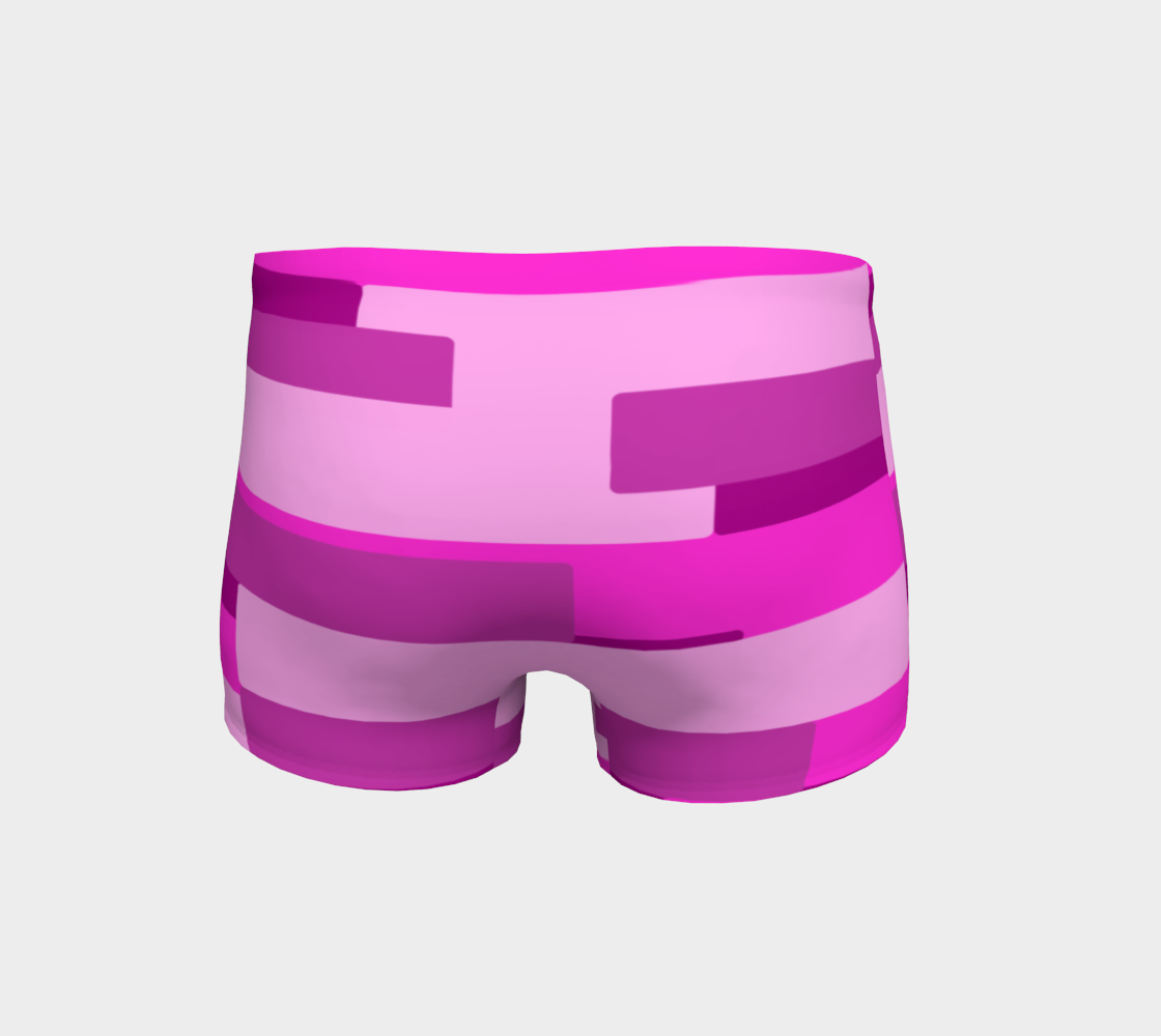 Pink Abstract Shorts preview #4