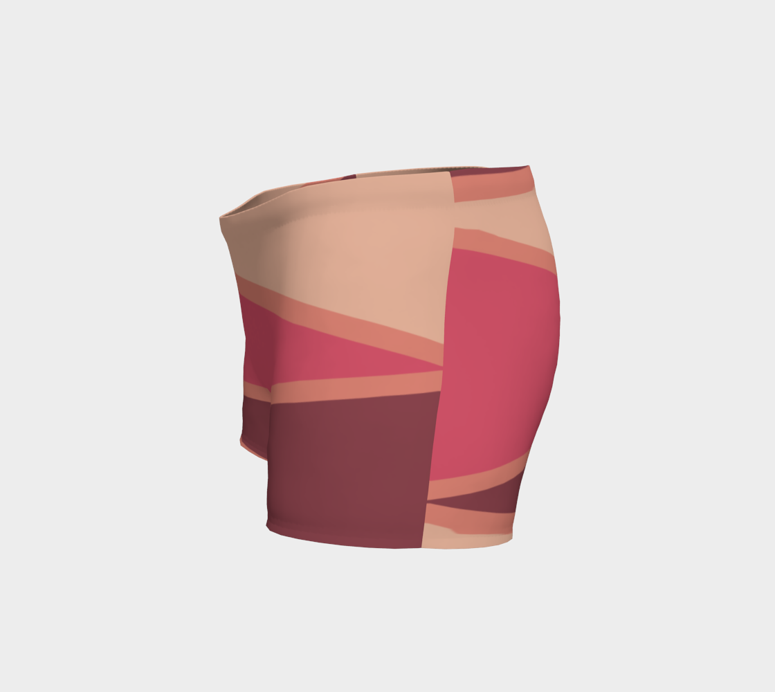 Romantic Blush Triangle Pattern Shorts preview #2