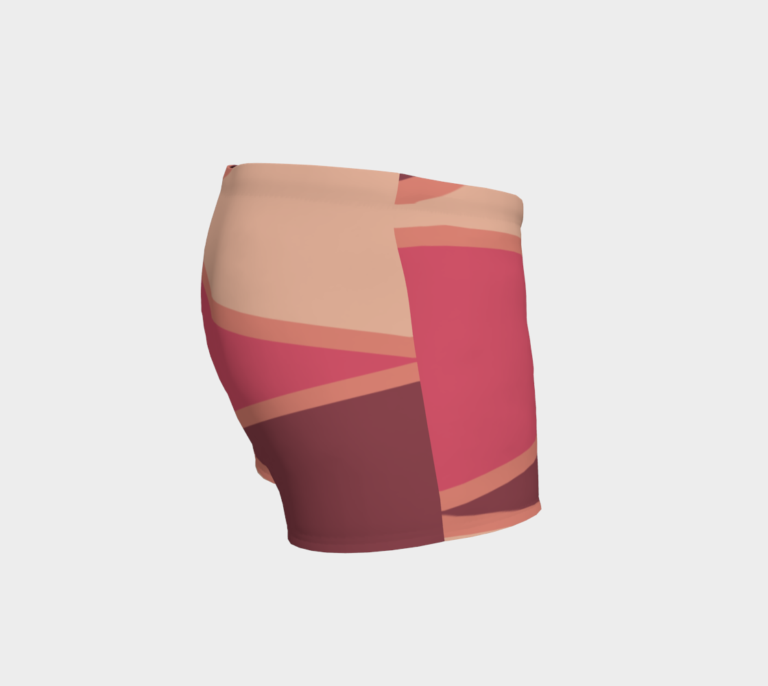Romantic Blush Triangle Pattern Shorts preview #3