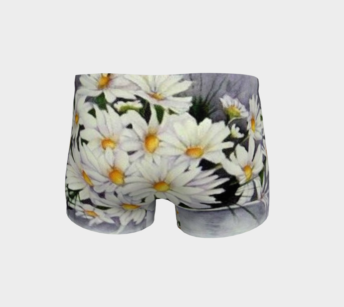 White Daisy Bouquet Shorts preview #4