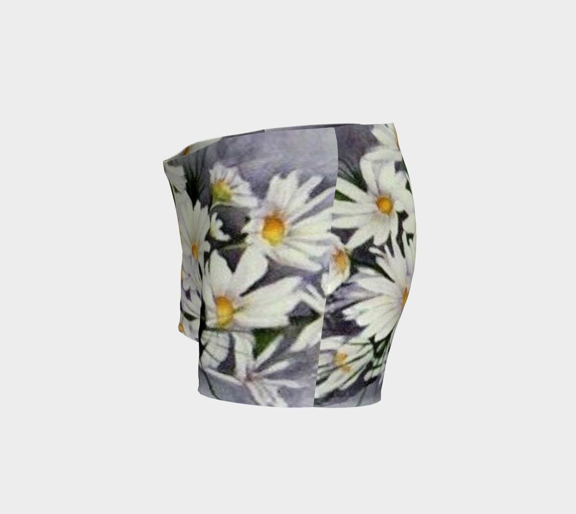 White Daisy Bouquet Shorts preview #2