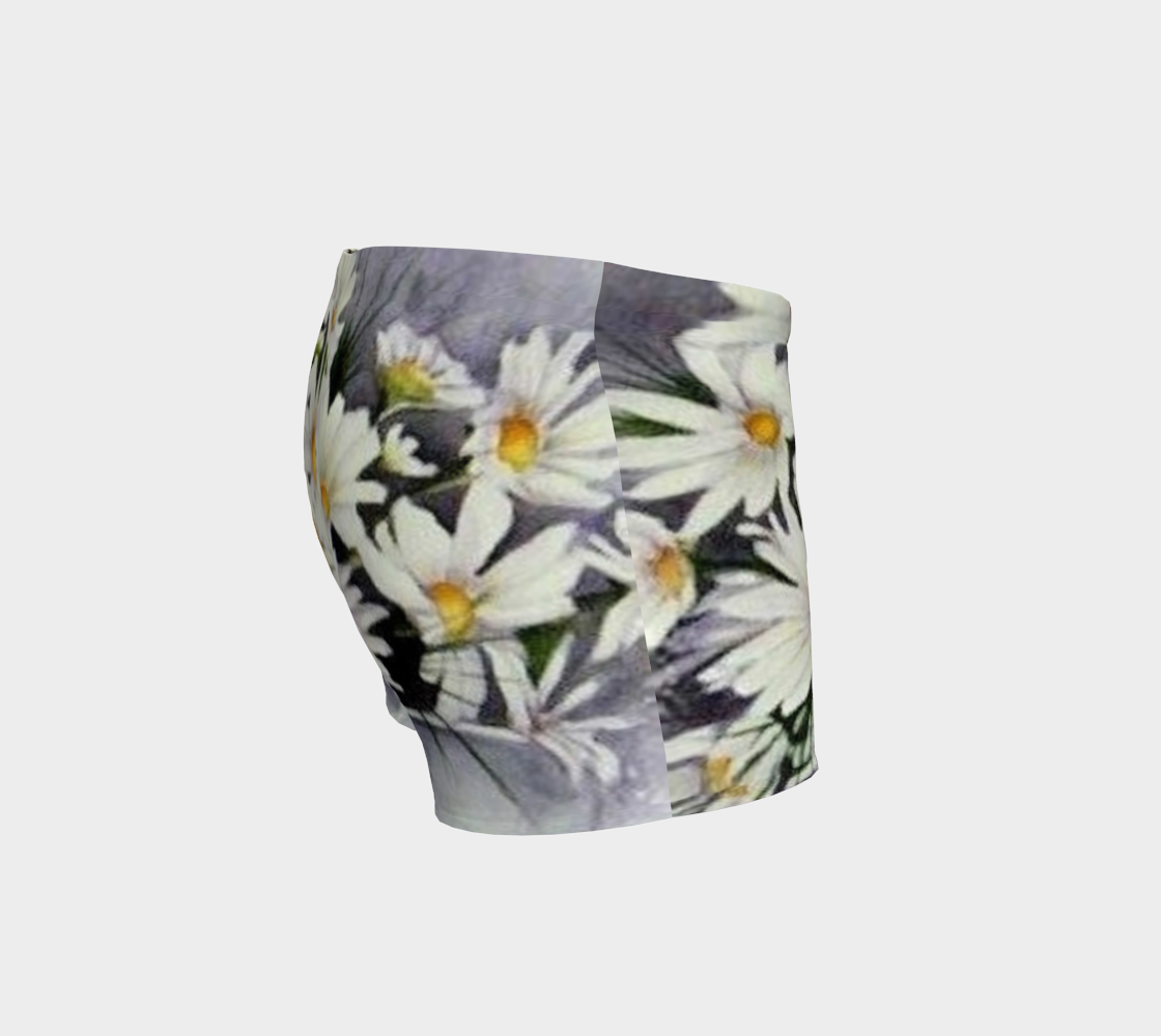 White Daisy Bouquet Shorts preview #3