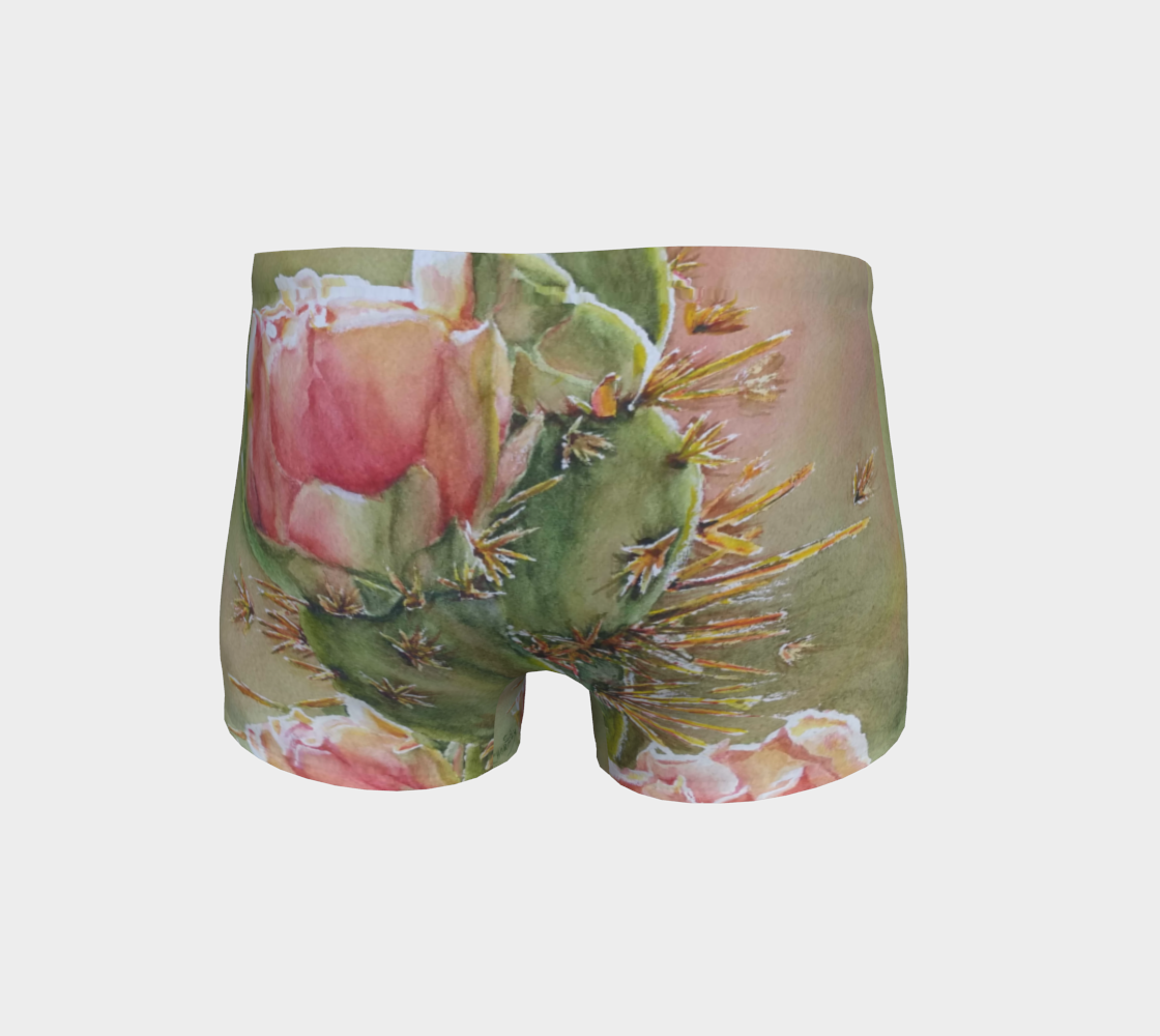 Peach Cactus Desert Flower Shorts preview #4