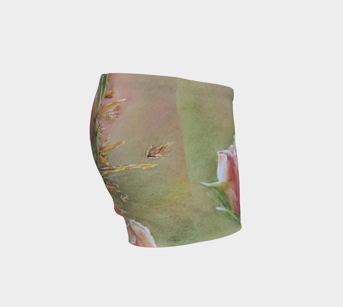 Peach Cactus Desert Flower Shorts preview #3