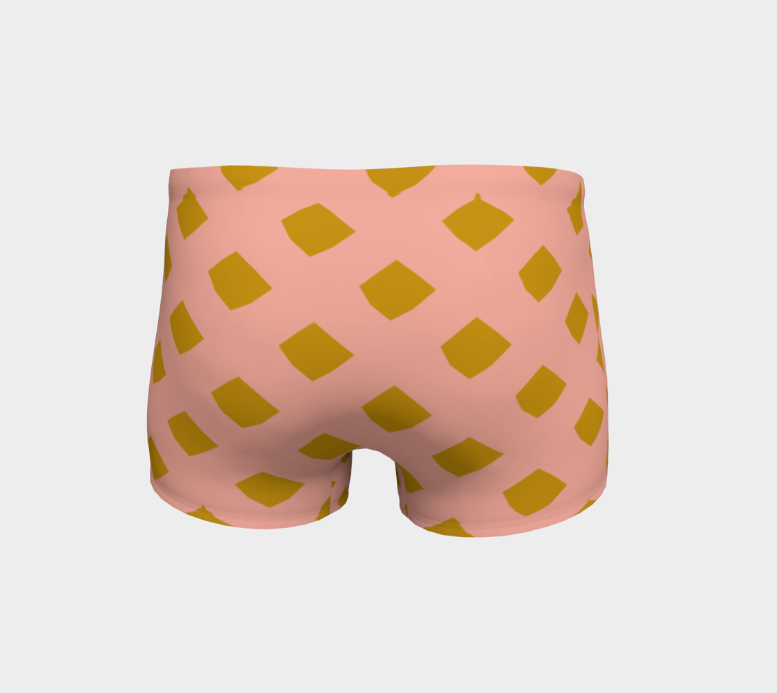 Pink and Gold Lattice Shorts preview #4