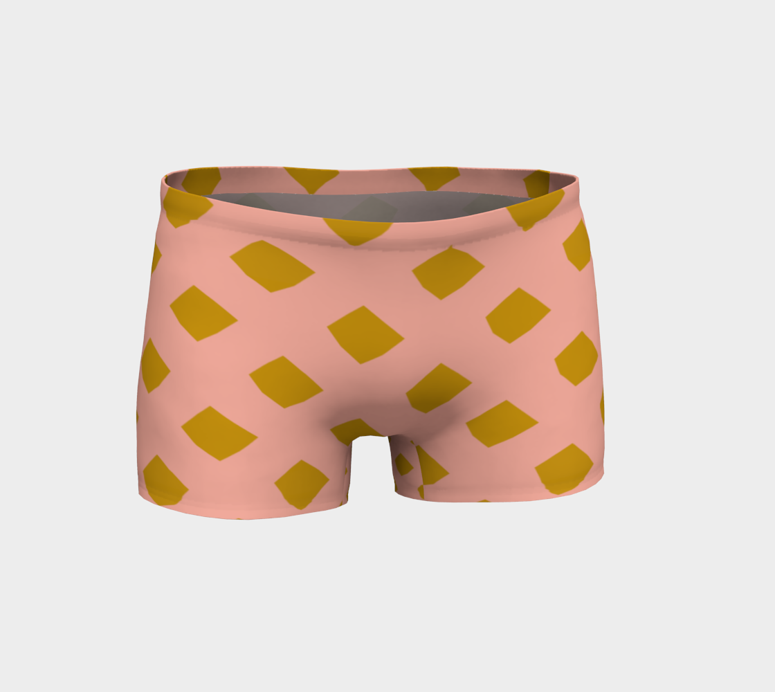 Aperçu de Pink and Gold Lattice Shorts #1