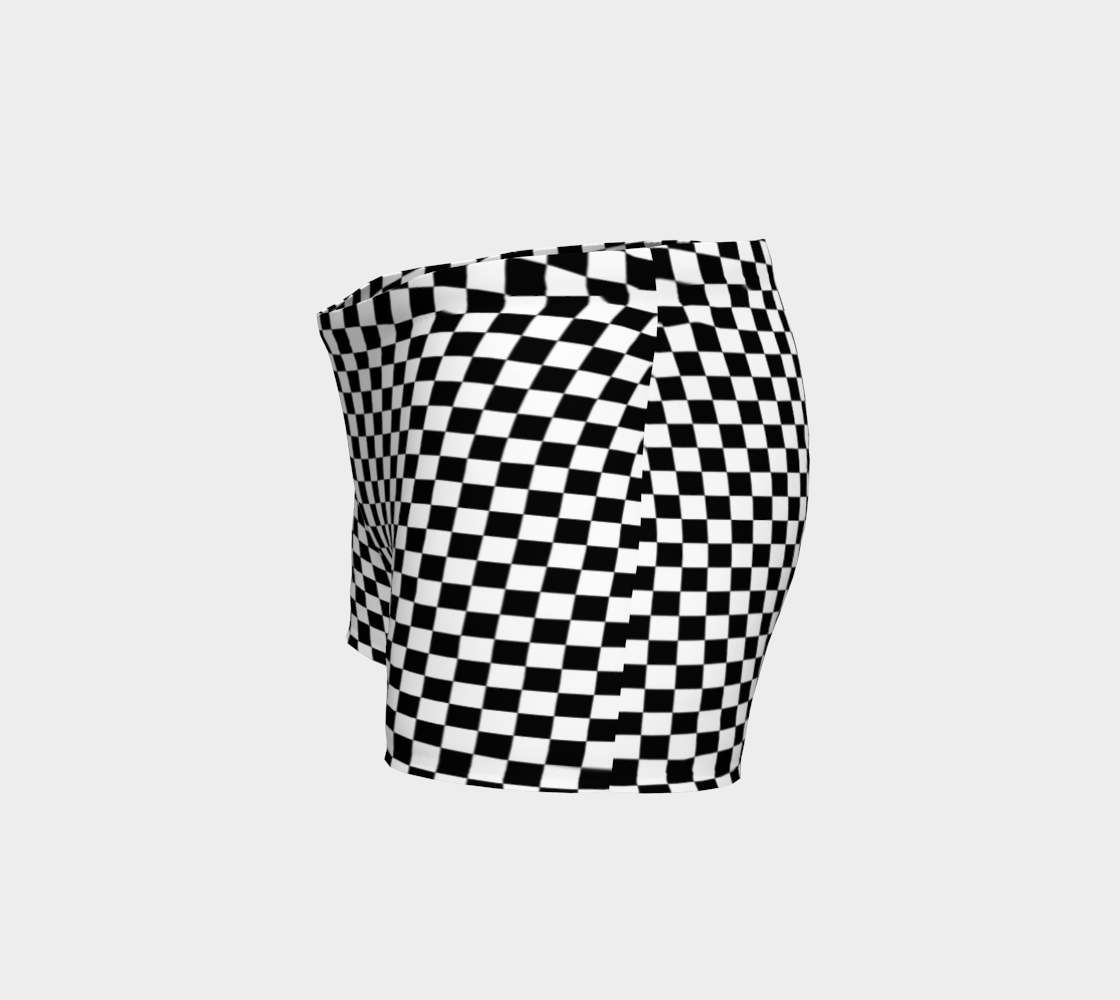 Black and White Square Checkerboard preview #2