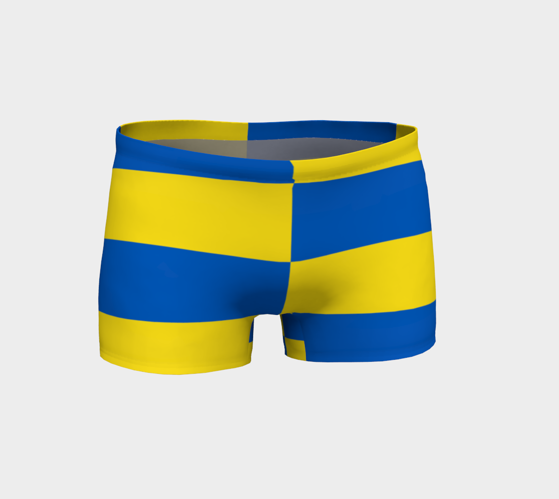 Aperçu de Blue and Yellow Ukraine Flag Pattern Shorts, AWSSG