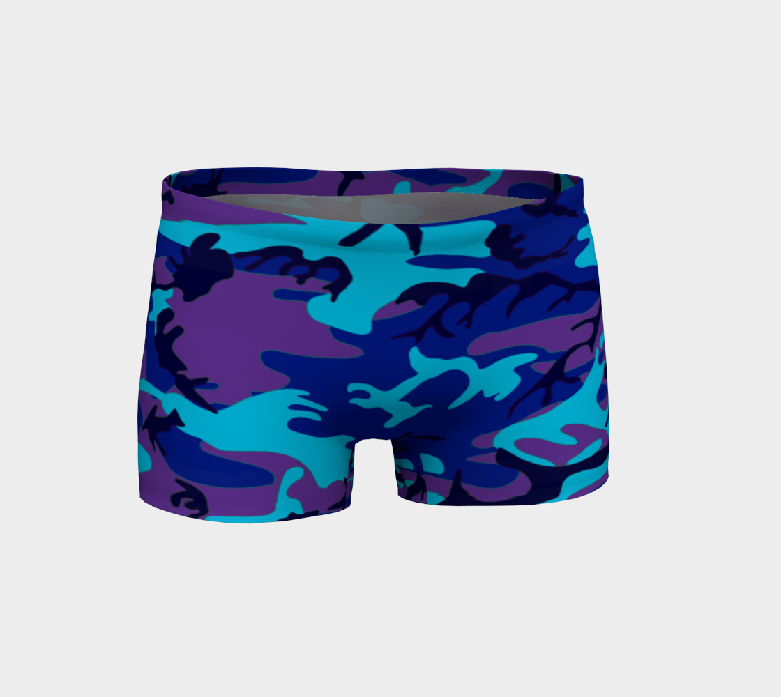Blue and Purple Camouflage Shorts, AWSSG  preview