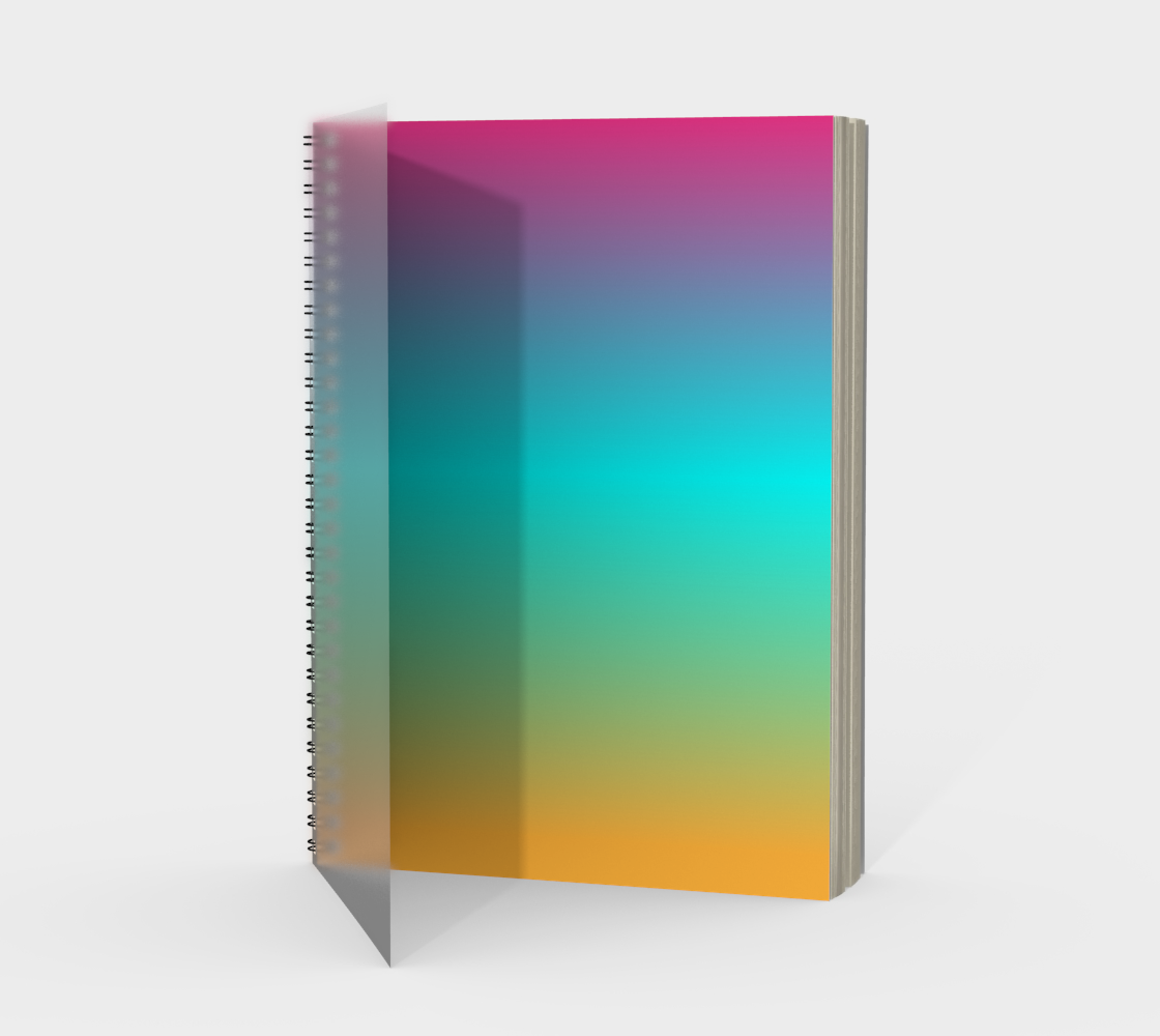 "Rainbow Ombre" Notebook by VCD © preview