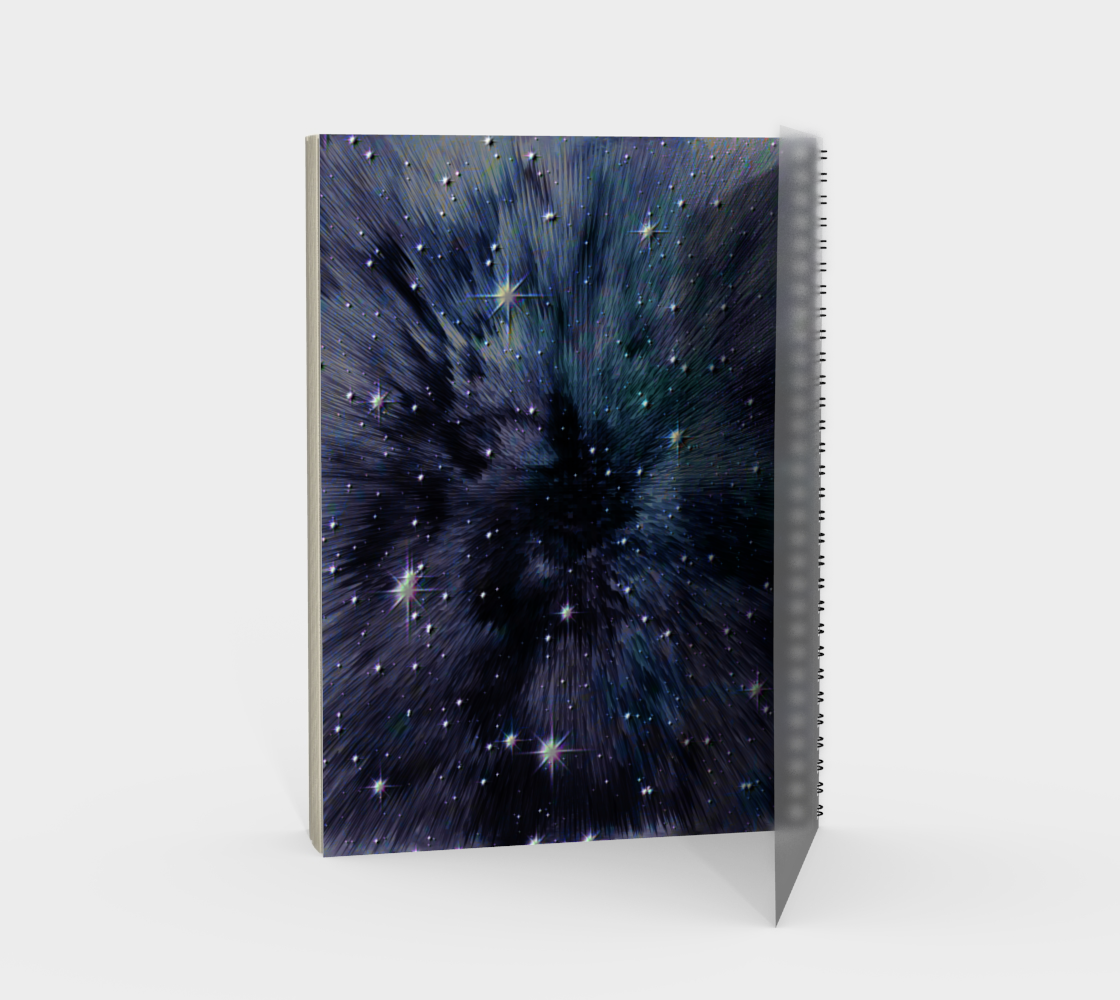 "Spaced-Out" Galaxy Star Space Universe Notebook by VCD © preview #2
