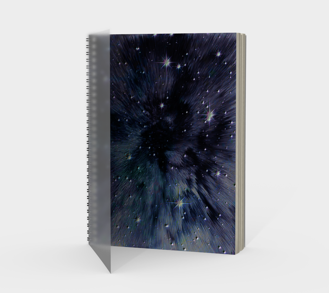 "Spaced-Out" Galaxy Star Space Universe Notebook by VCD © preview
