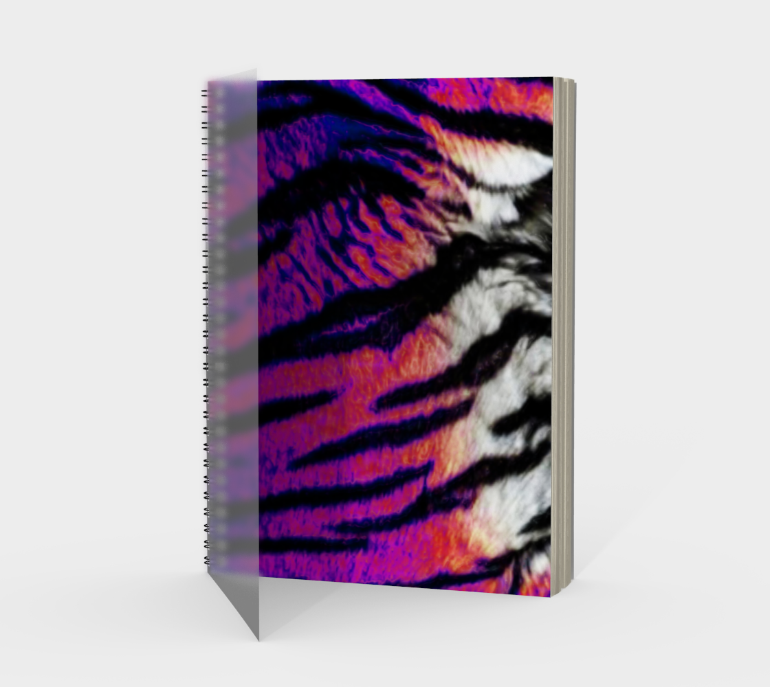 "Mystic Tiger" Tiger Animal Print Notebook by VCD © preview