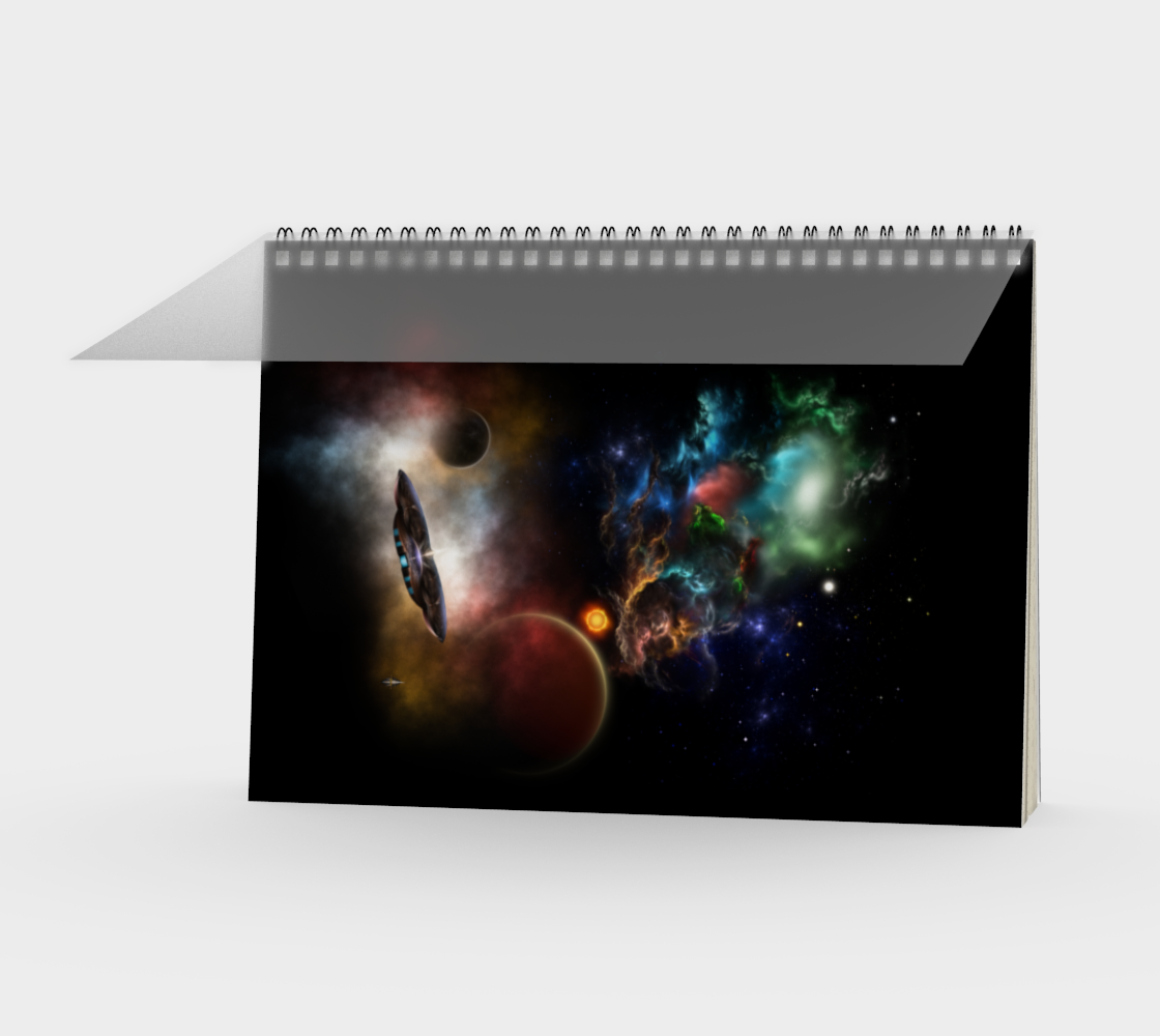 Beyond Space & Time Fractal Art II Spacescape Spiral Notebook preview