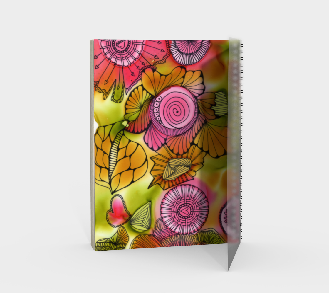 Pink Swirl Note Book preview #2