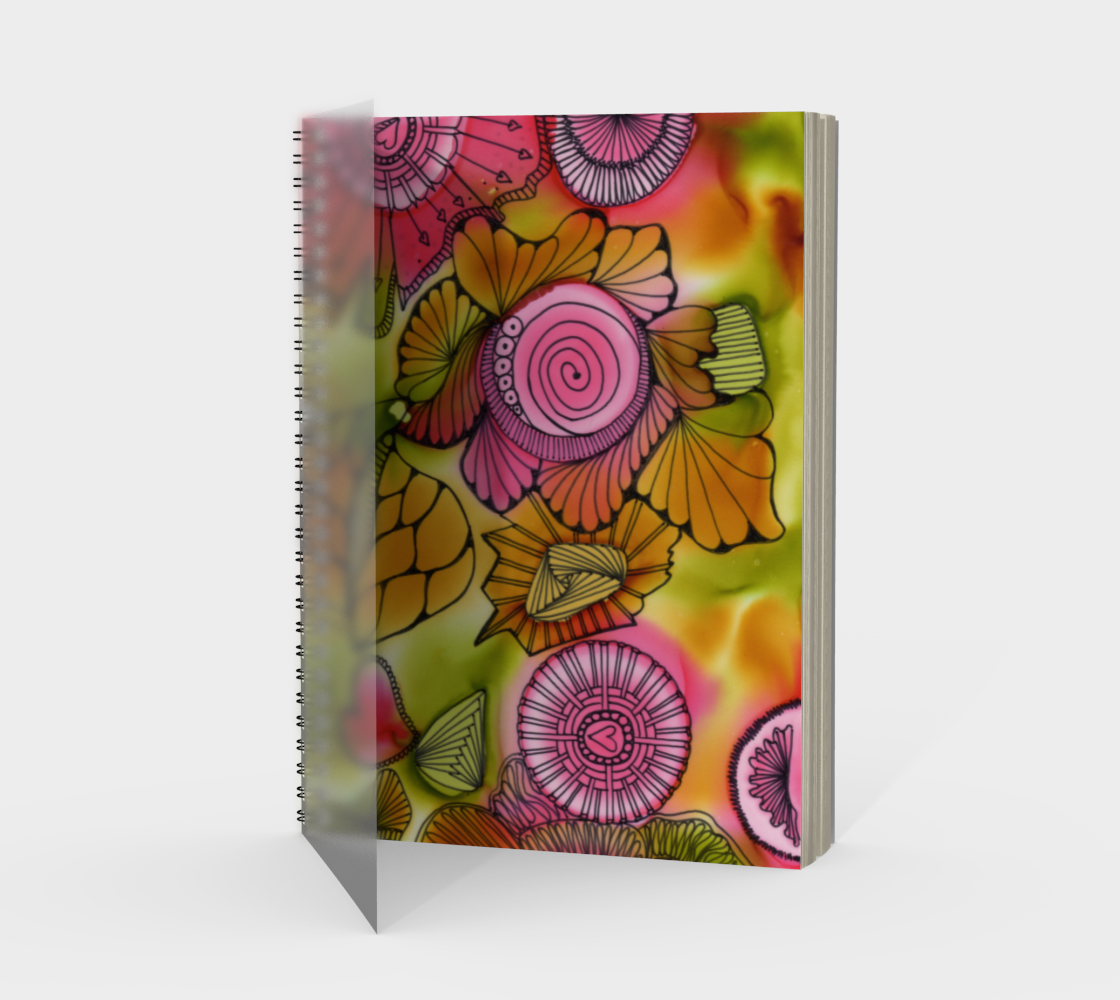 Pink Swirl Note Book preview