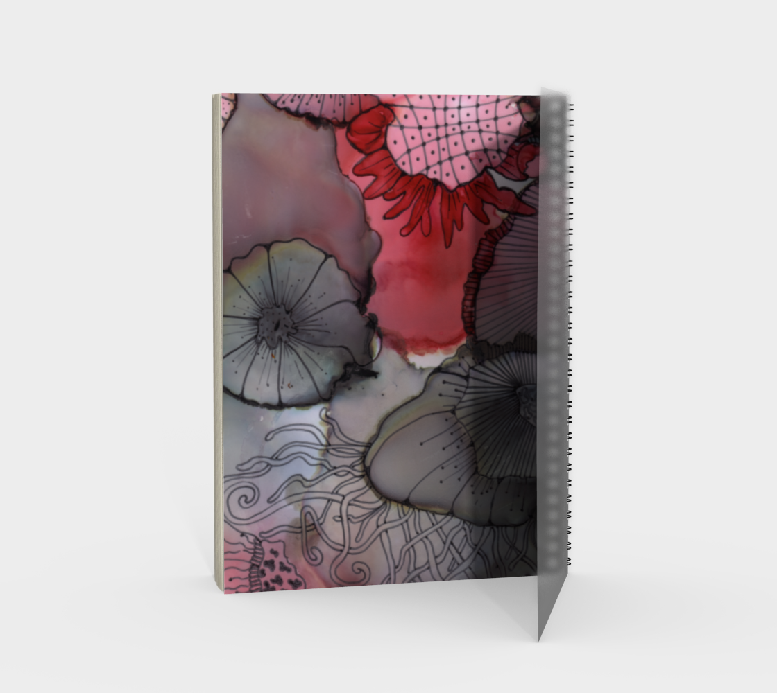 Black RedBerry Spiral Notebook, Portrait preview #2