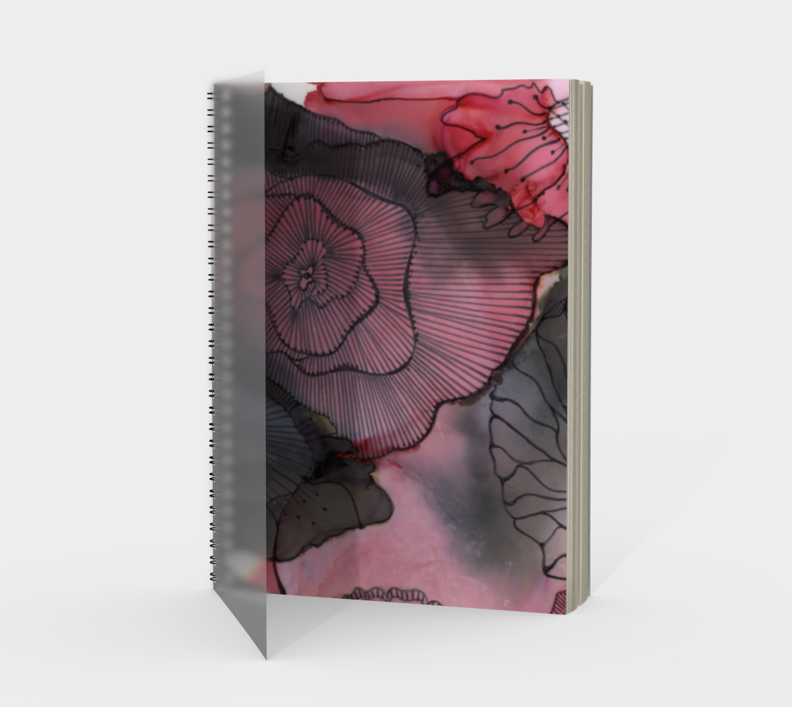 Black RedBerry Spiral Notebook, Portrait preview