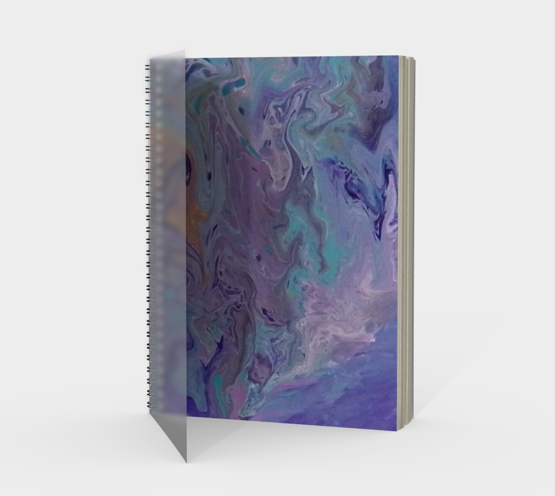 Aperçu de Lilac Ocean II Spiral Notebook
