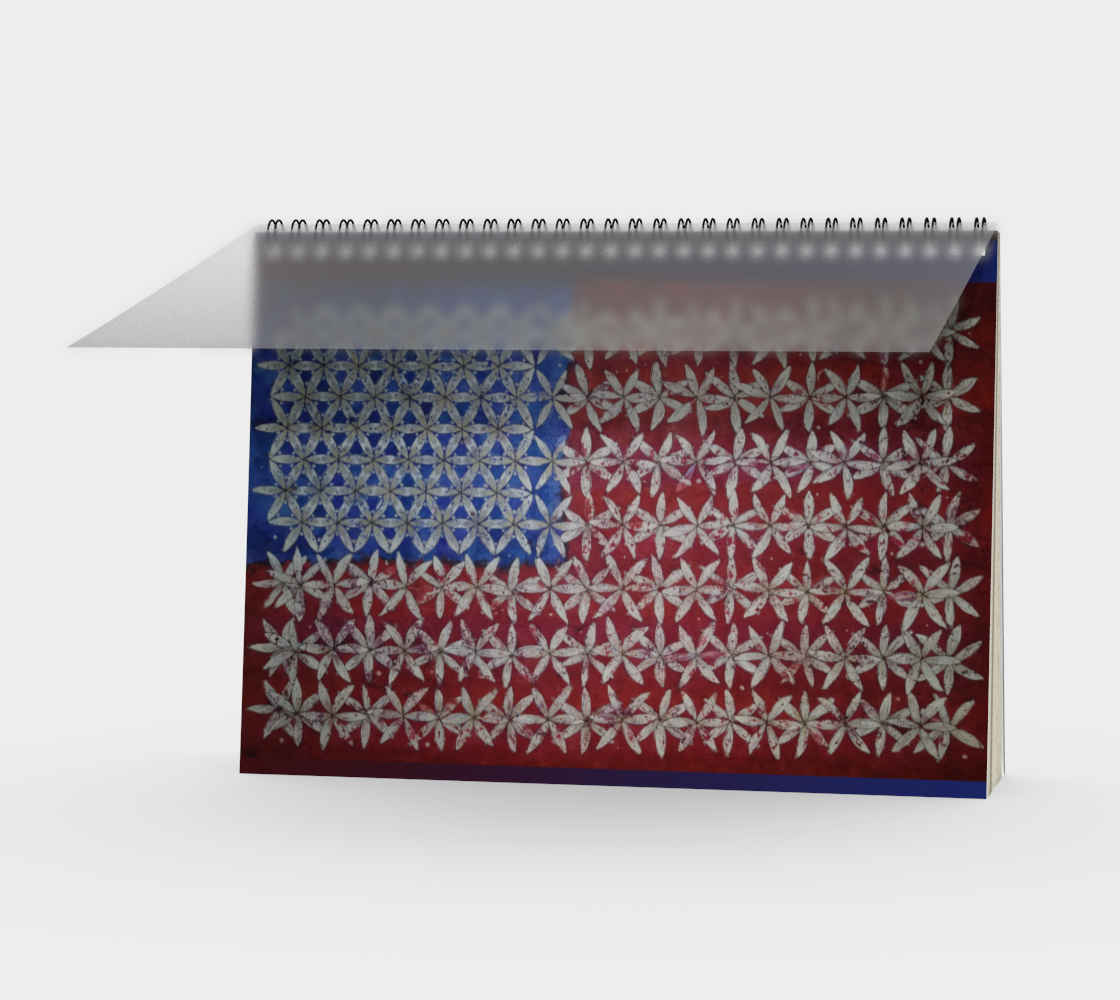 Make America Bloom Again - Flag Spiral Notebook preview #1