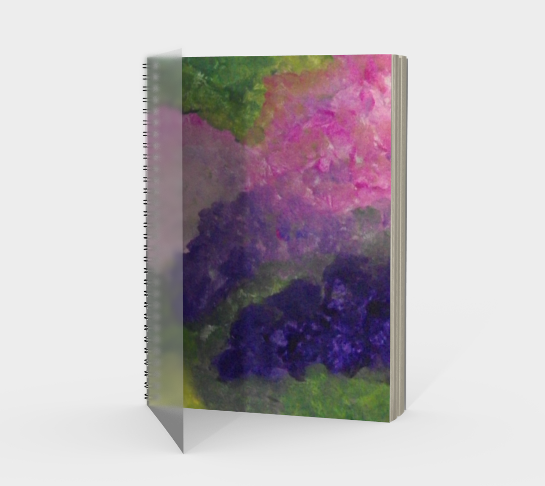 Aperçu de Lilac Garden Spiral Notebook