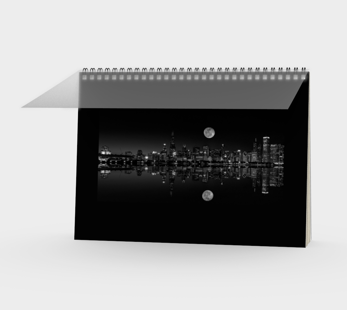 Moon Over Chicago Spiral Notebook preview