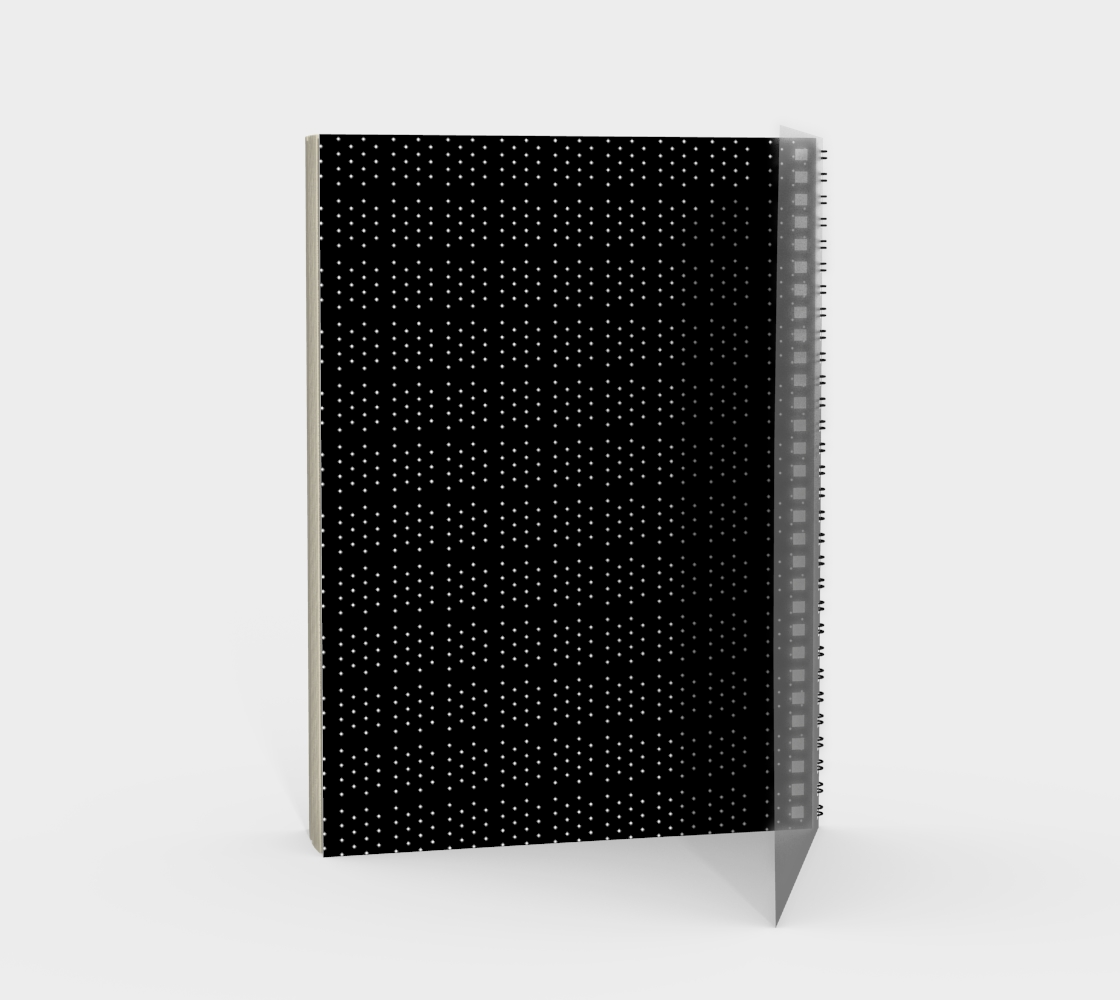 Aperçu de Carnet à spirale Pois Blanc #2