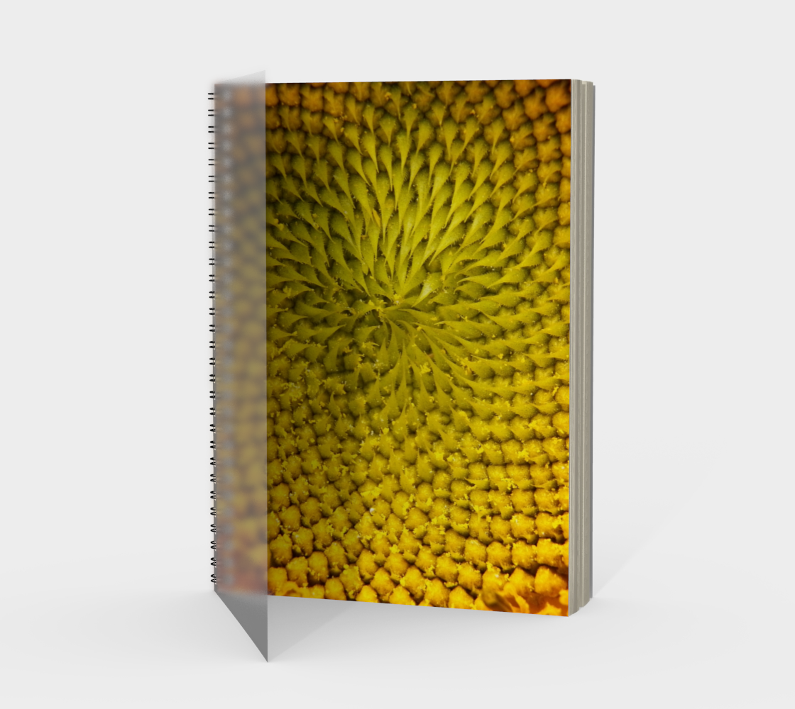 Sunflower Swirl Spiral Notebook preview