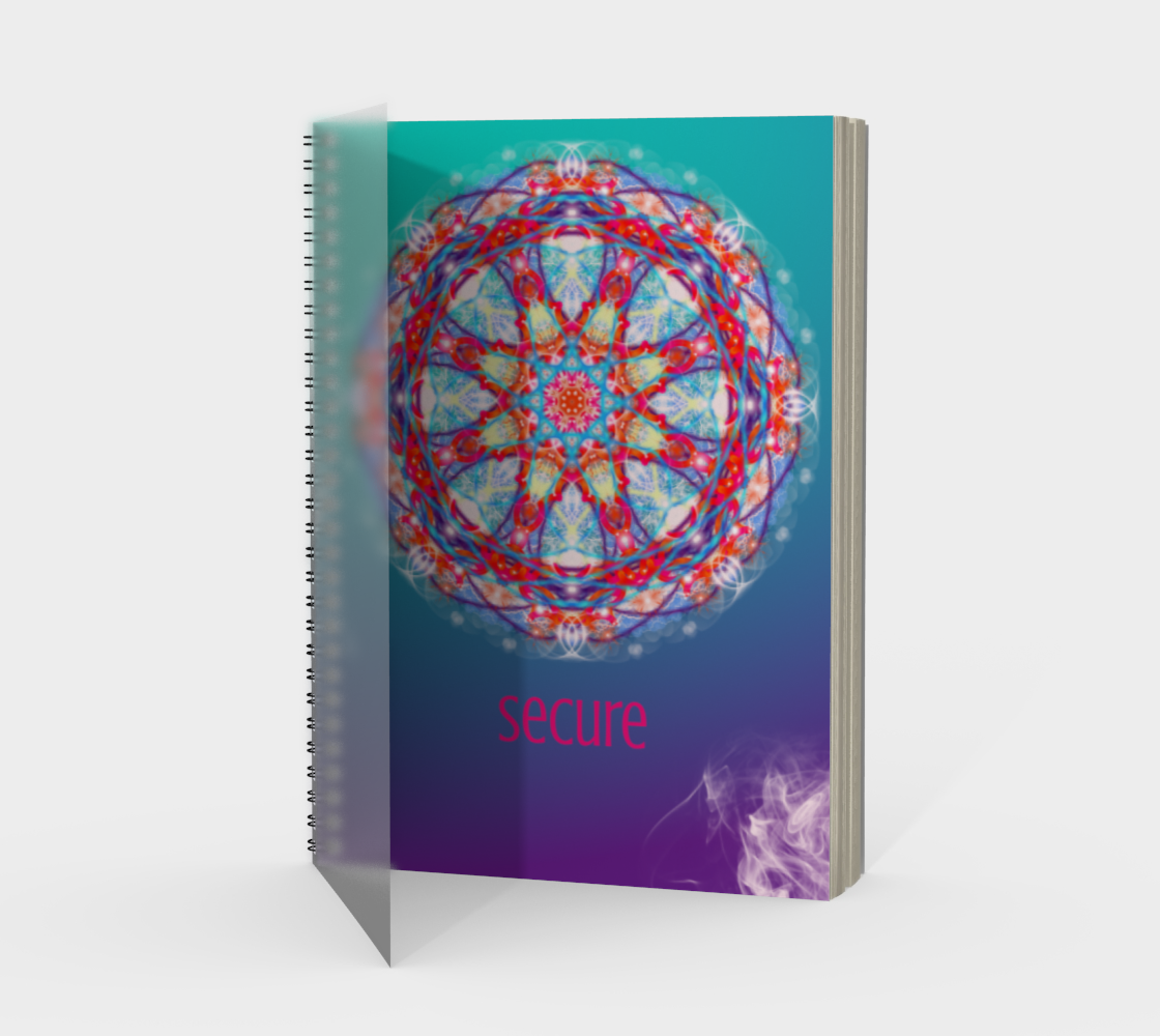 Secure Mandala Spiral Notebook preview