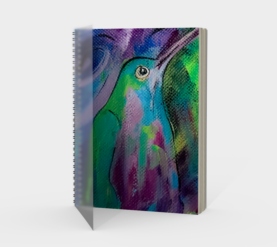Happy Hummer Spiral Notebook preview